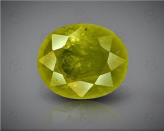 Natural Heated & Treated Yellow Sapphire Certified 3.43 CTS (DIN 86100 )